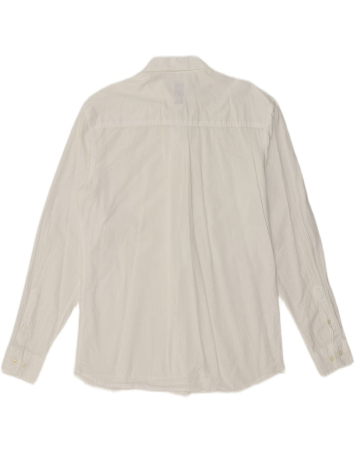 ZARA Mens Relaxed Fit Shirt Small White Vintage Zara and Second-Hand Zara from Messina Hembry 