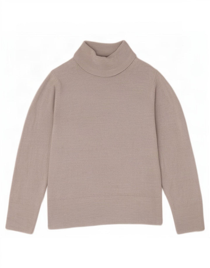 Marks & Spencer Pull col roulé pour femme Gris moyen UK 12