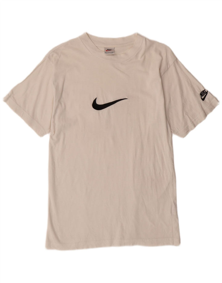 Nike T-shirt graphique pour hommes, petit, en coton blanc