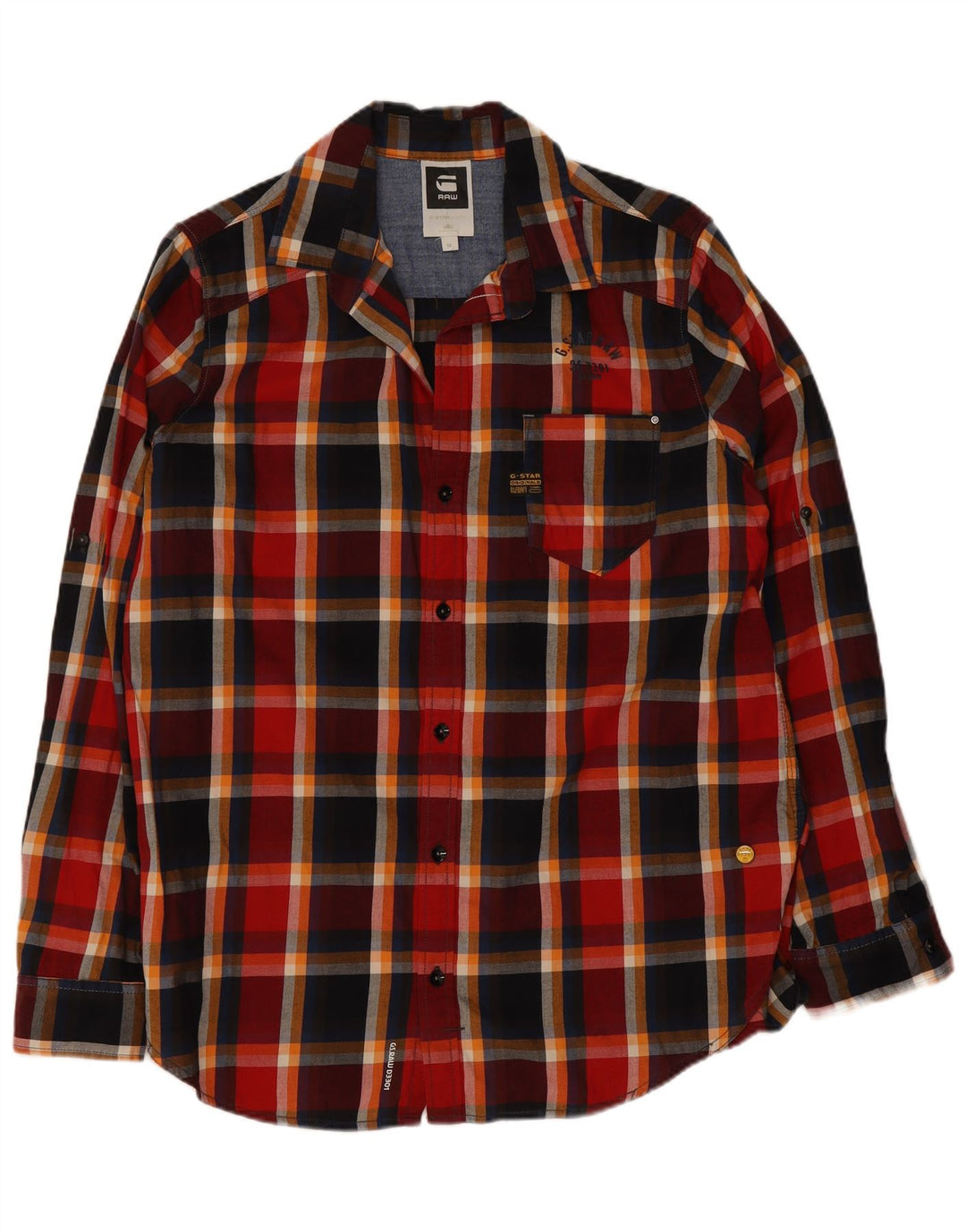 G-Star Chemise en flanelle pour homme en coton à carreaux multicolore moyen