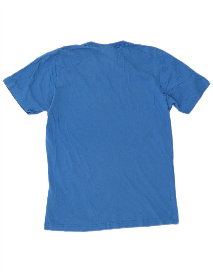Adidas T-shirt graphique pour homme en coton bleu petit