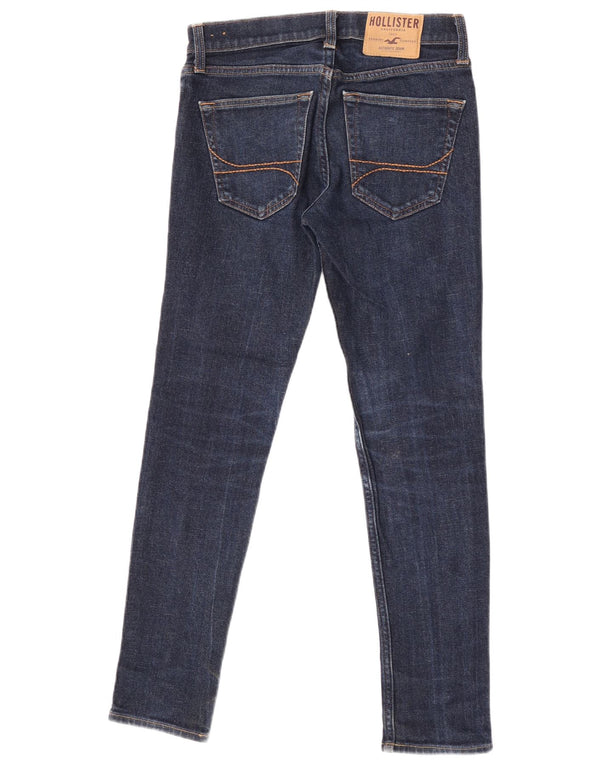 Hollister Womens Skinny Jeans W28 L30 Navy Blue Cotton