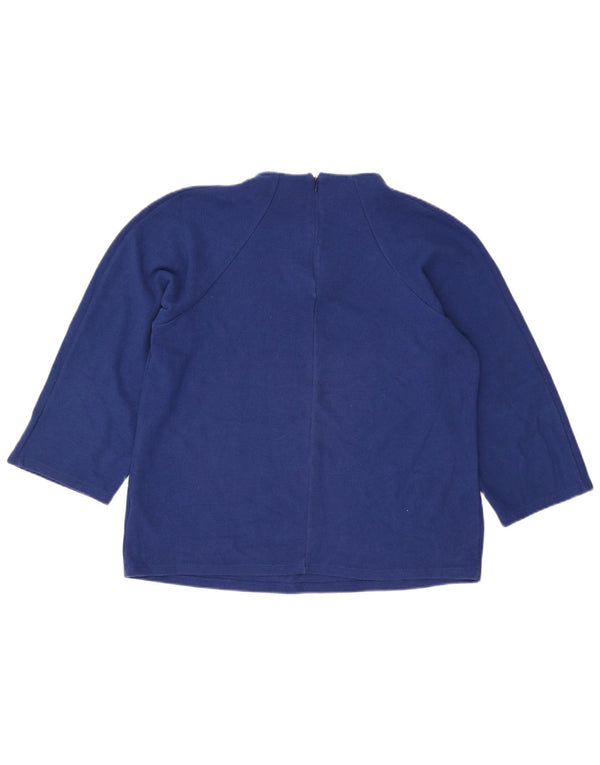Marks & Spencer Haut Femme Manches 3/4 UK 16 Grand Bleu Polyester