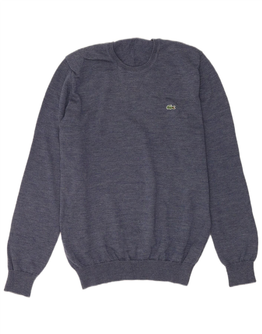 LACOSTE Homme Crew Neck Jumper Pull Taille 4 Laine Bleu Moyen