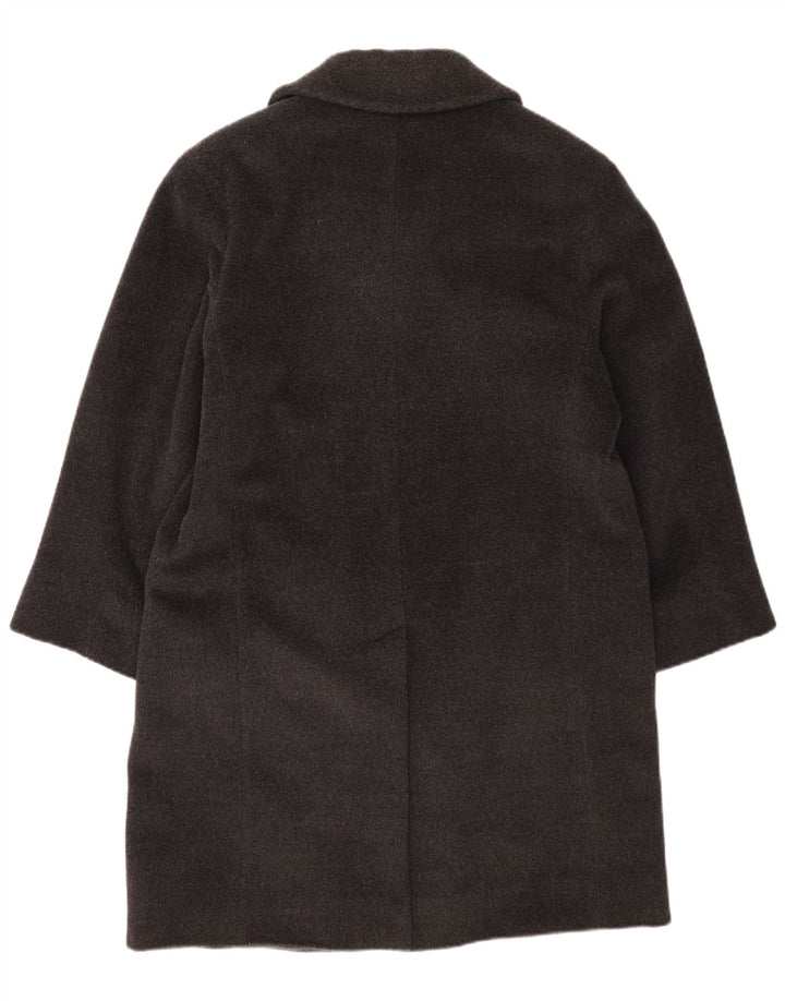 Marella Manteau croisé pour femme UK 12 Laine vierge gris moyen