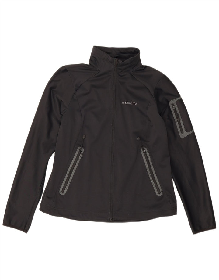 Schoffel Veste de survêtement pour femme UK 14 Large Noir Polyester