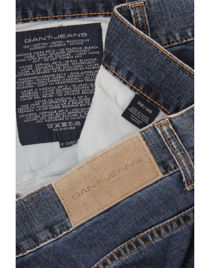 Gant Jean droit homme W38 L36 bleu coton