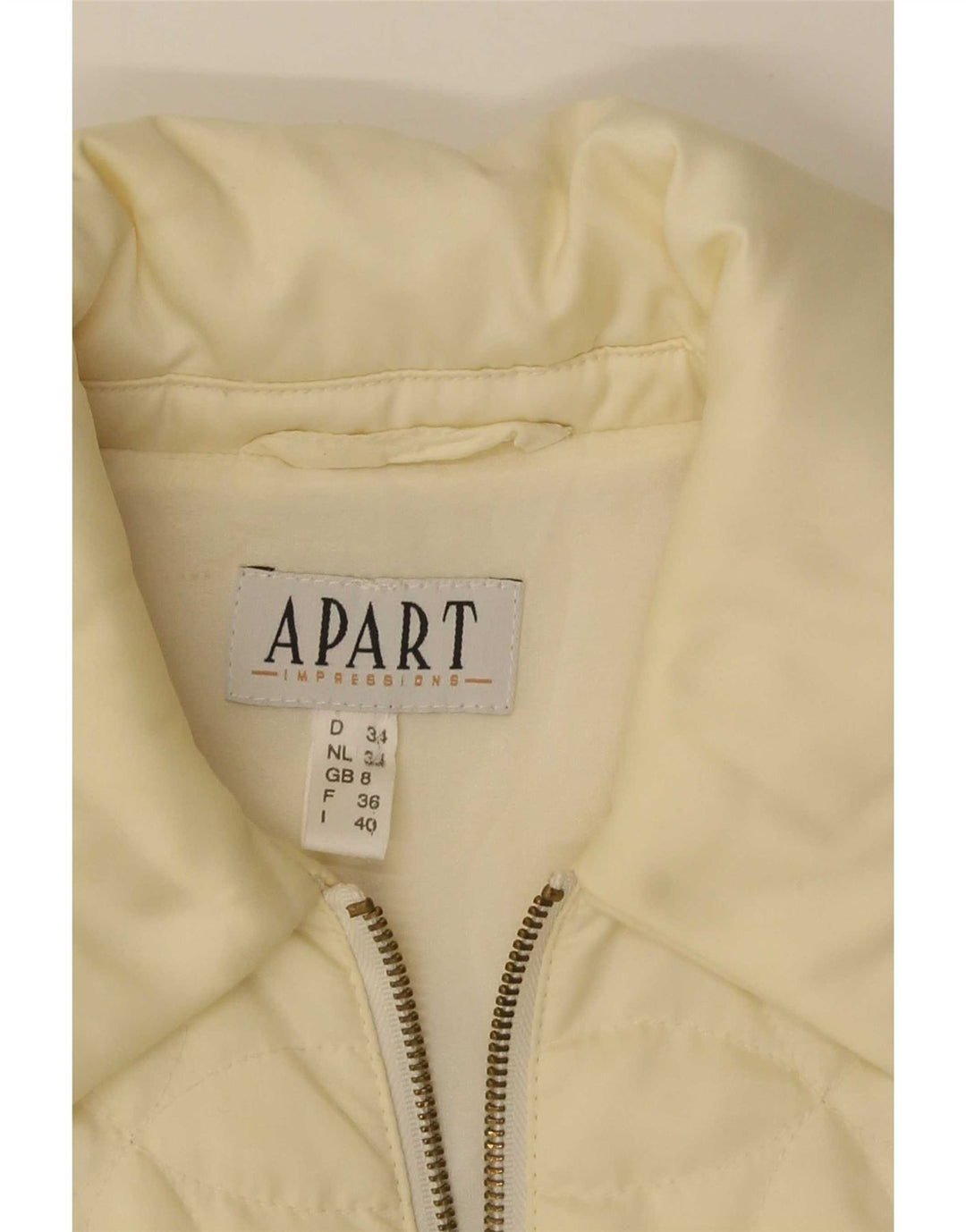 Apart Manteau rembourré pour femme UK 8 Small Jaune