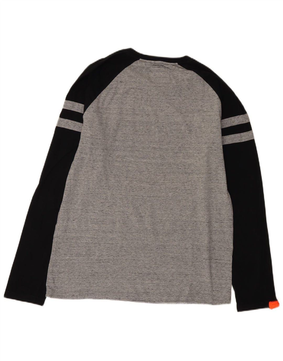 Superdry Haut à Manches Longues XL Gris Colourblock Homme