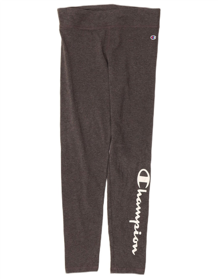 Champion Leggings graphiques pour femme UK 14 Large Gris Coton