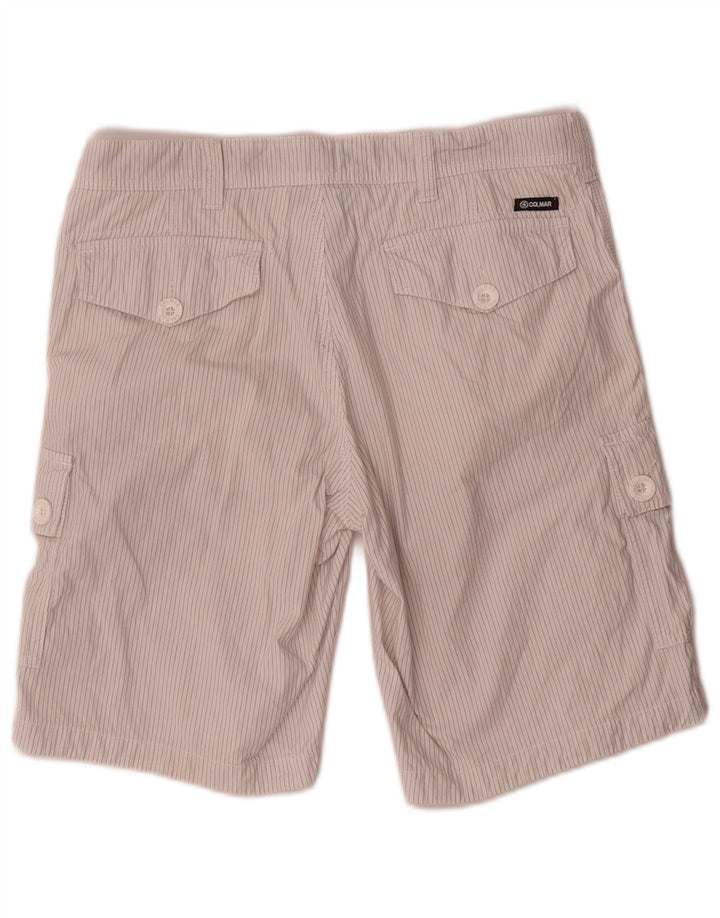 Colmar Short Cargo Homme IT 48 Medium W32 Gris Coton Rayé