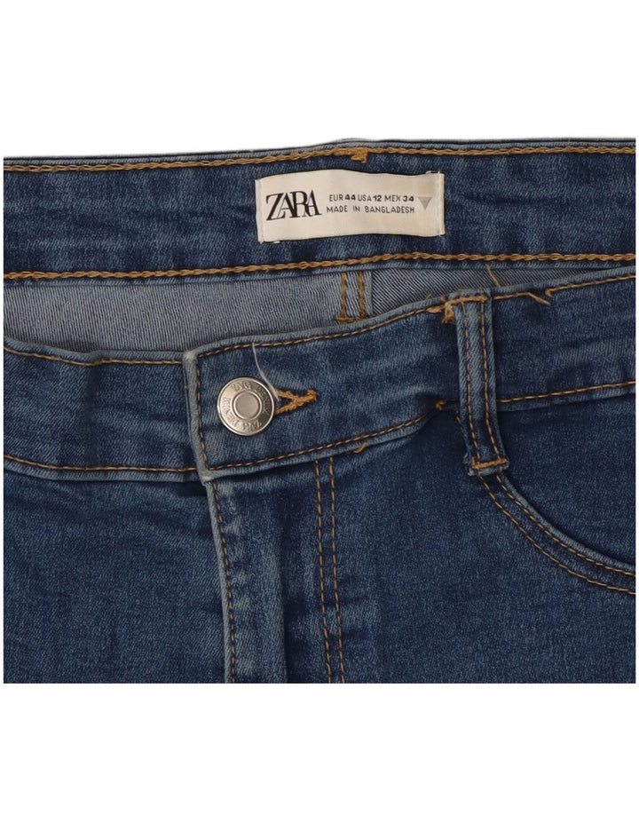 Zara Jean Slim Femme EU 44 XL W34 L25 Bleu