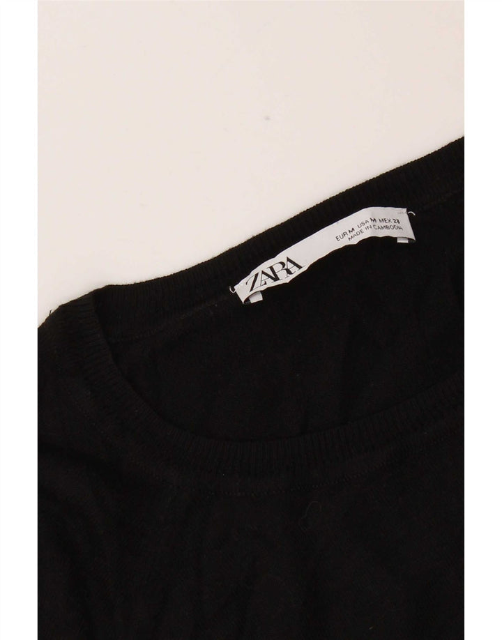 Zara Pull col bateau pour femme UK 14 Noir moyen