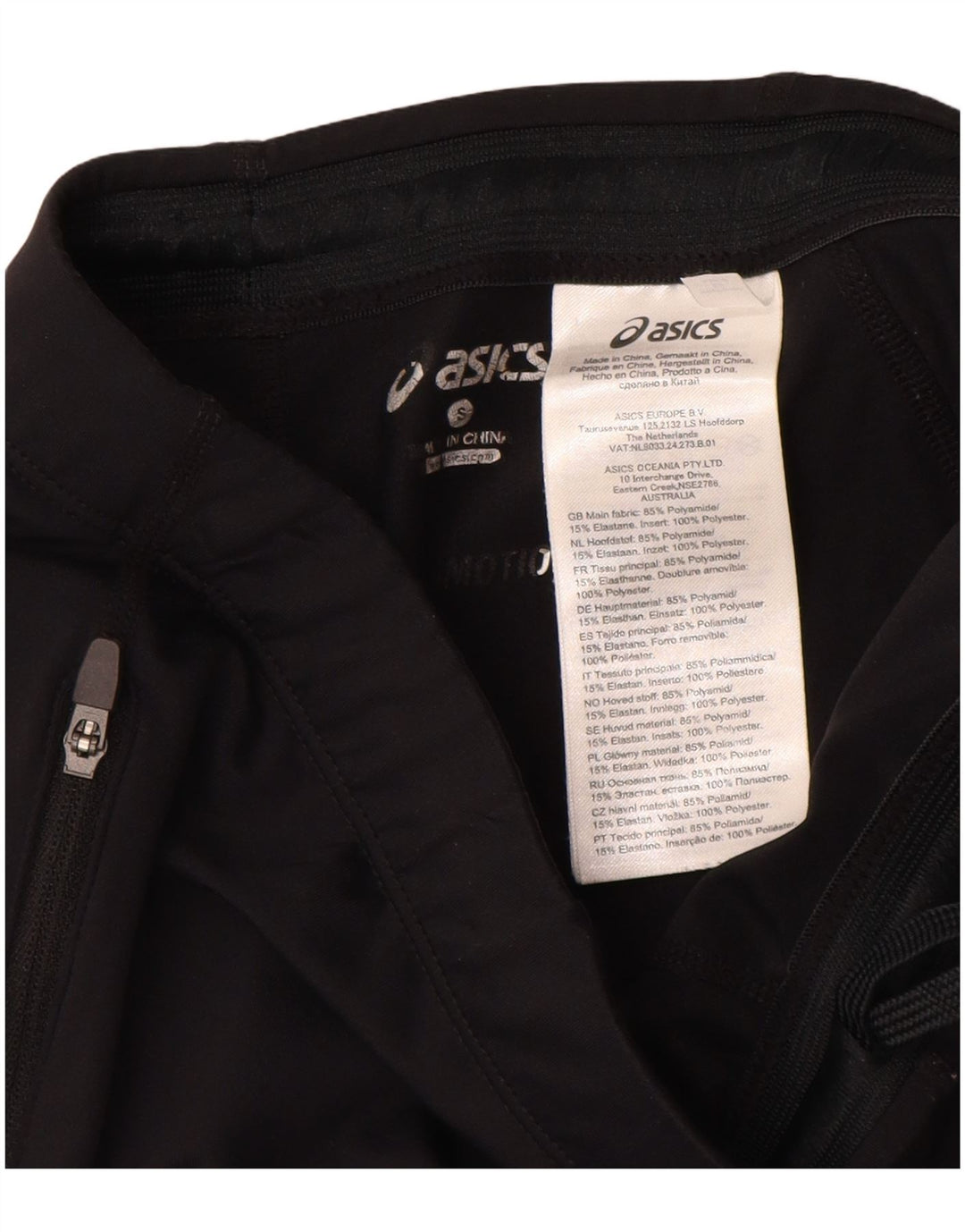 Asics Leggings Femme UK 8 Small Noir Géométrique Polyamide