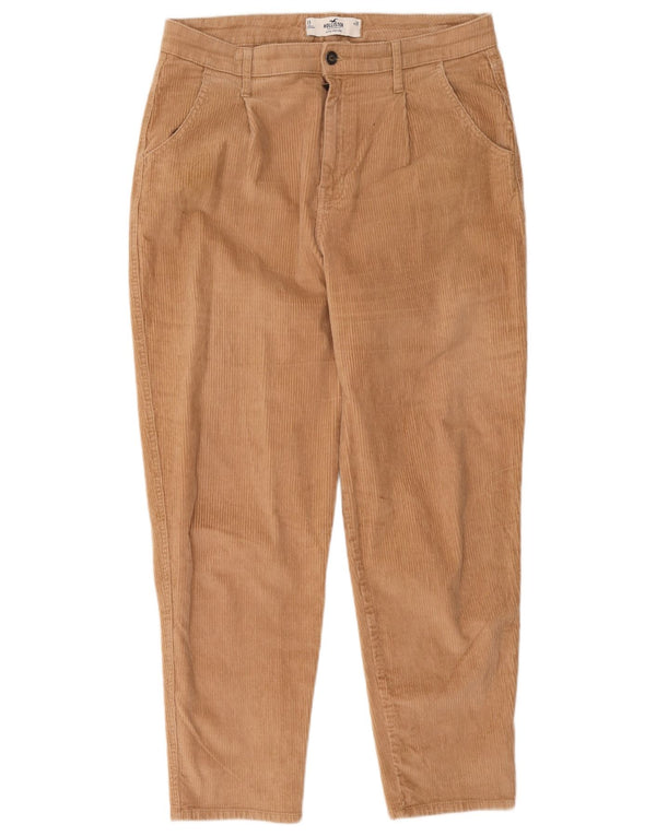 Hollister Pantalon taille haute en velours côtelé pour homme US 13 Large W31 L28 Beige