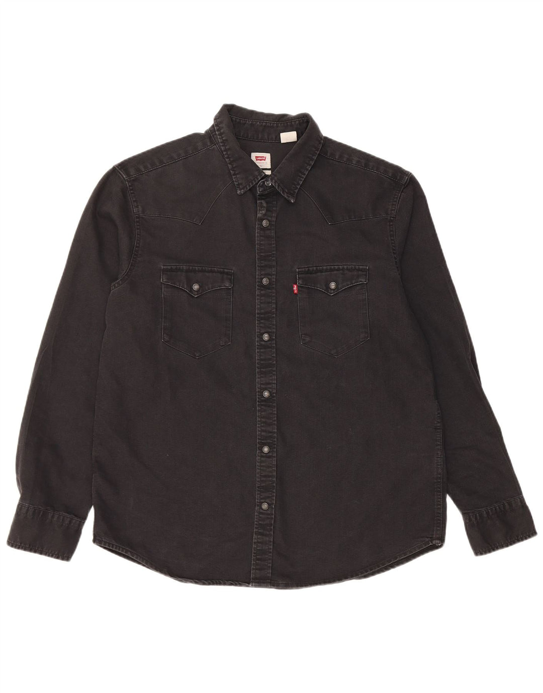 LEVI'S Chemise en Jean Standard Homme Noir Large Coton