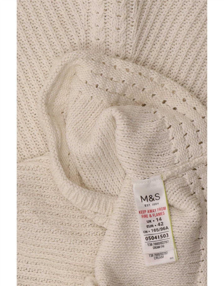 Marks & Spencer Pull col bateau pour femme UK 14 Medium Off White