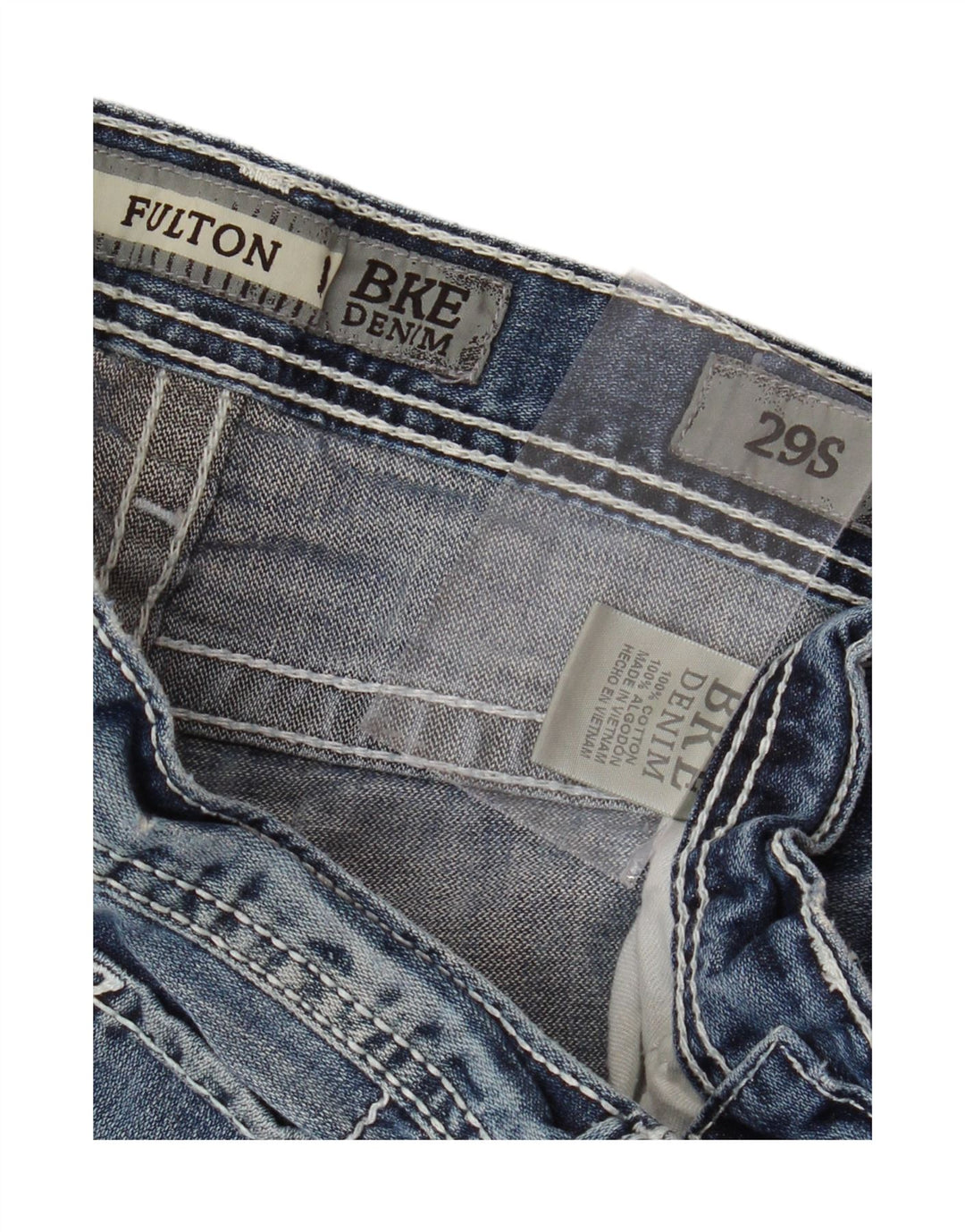 BKE Jean Bootcut Fulton Femme W29 L29 Bleu Coton