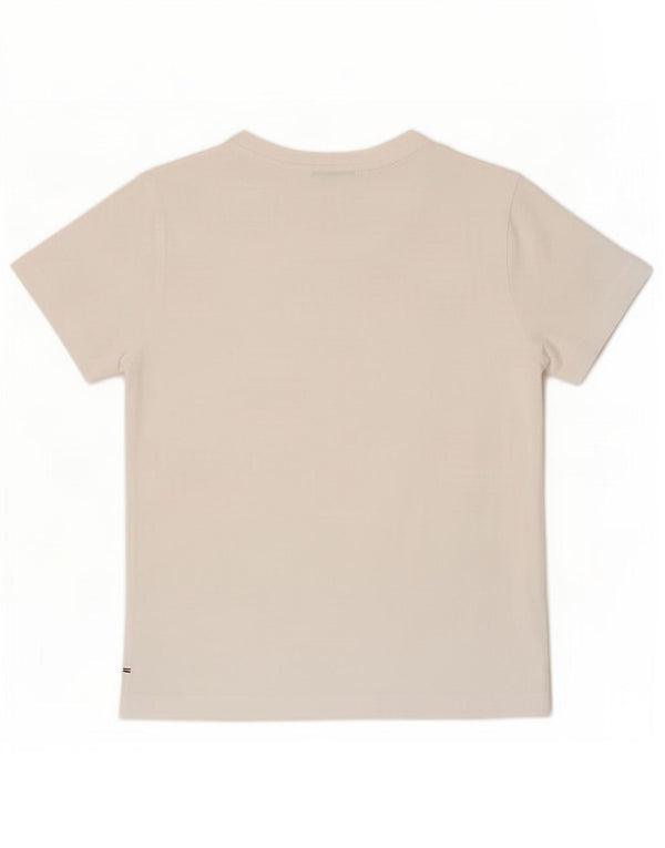 Tommy Hilfiger T-Shirt Femme UK 14 Coton Blanc Moyen