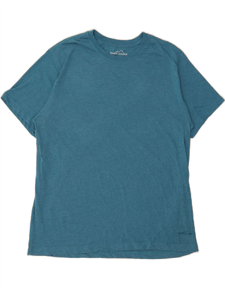 EDDIE BAUER Mens T-Shirt Top XL Blue Cotton Vintage Eddie Bauer and Second-Hand Eddie Bauer from Messina Hembry 