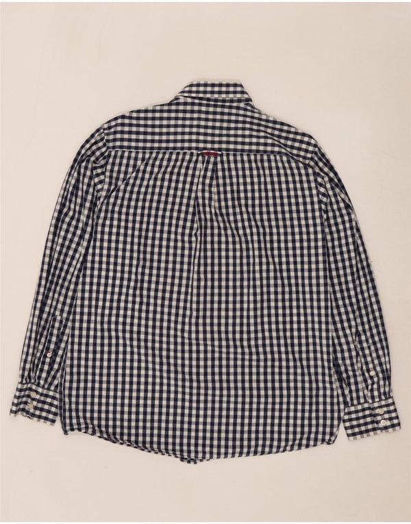 CREW CLOTHING Chemise classique pour homme en coton vichy bleu marine