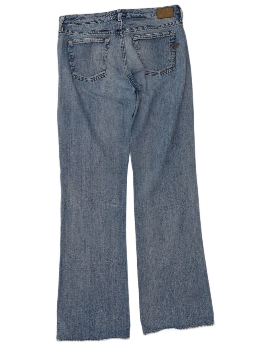 Armani Jeans bootcut vieilli pour femme W29 L32 en coton bleu