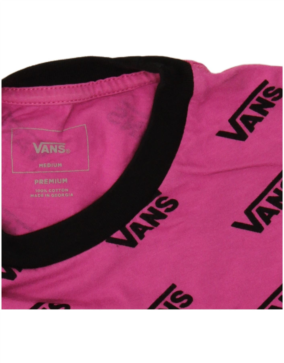 Vans Haut T-Shirt Graphique Premium Homme Rose Moyen Coton