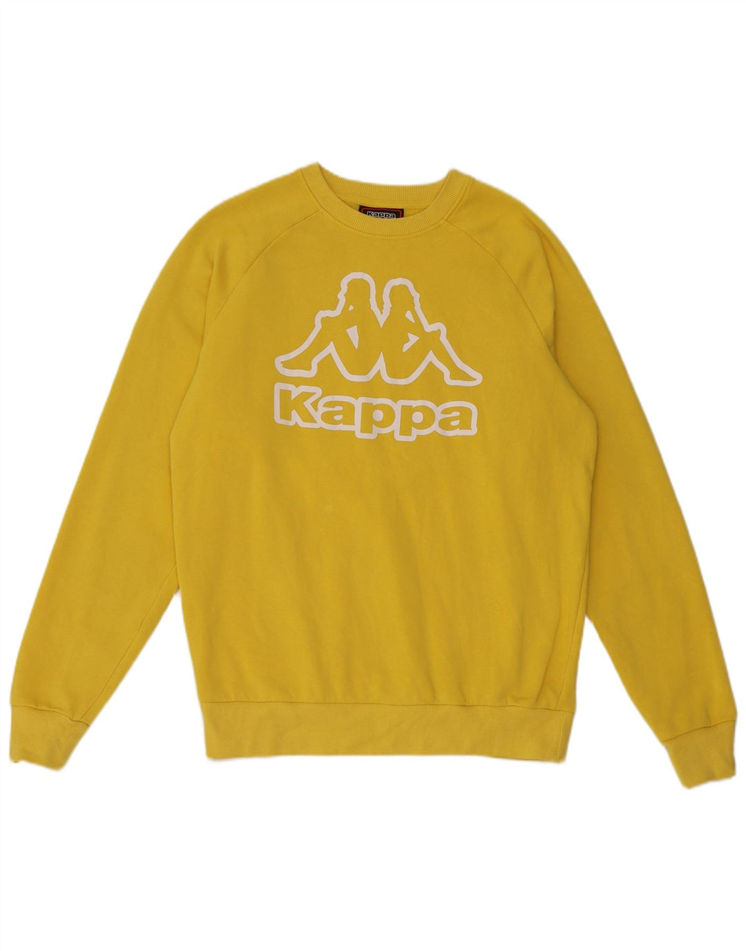 Kappa Sweat-Shirt Graphique Homme Jaune Moyen