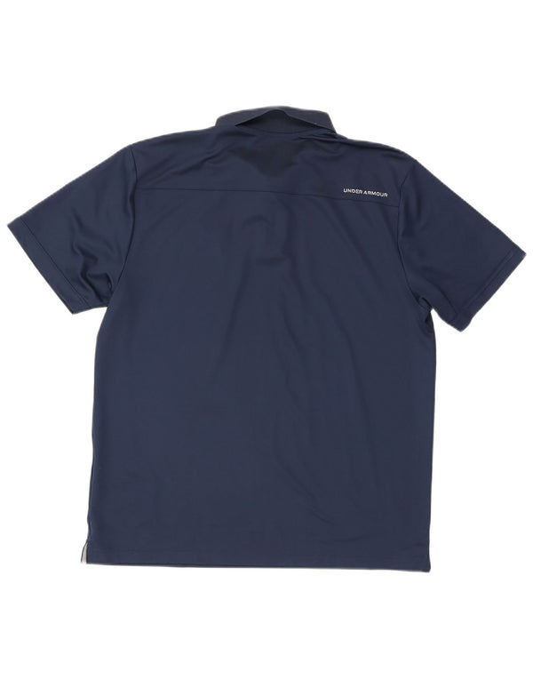 Under Armour Polo Heat Gear Homme Bleu Marine Large