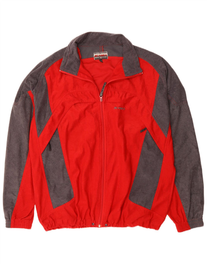 MC Kee's Veste de Survêtement Homme XL Rouge Colorblock Polyester
