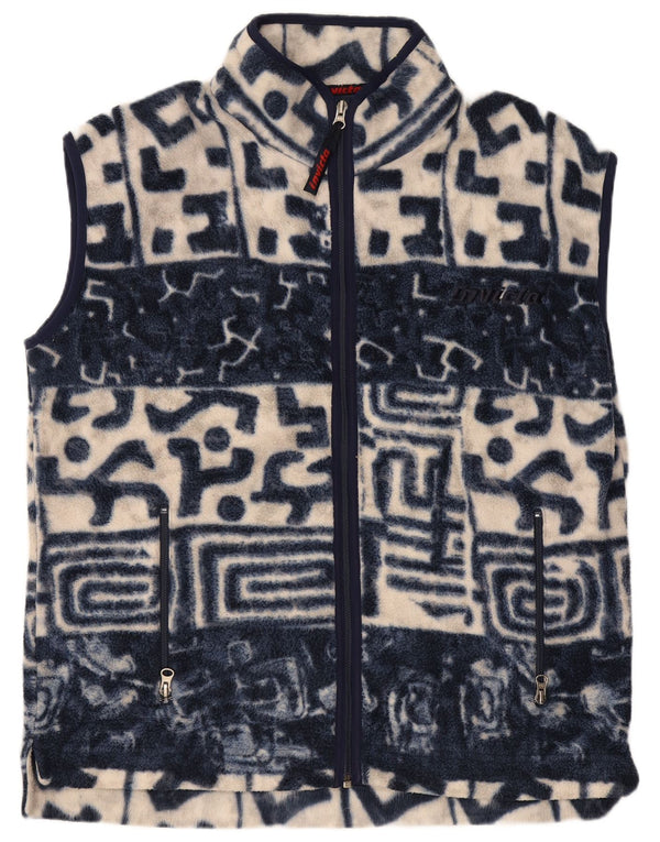 Invicta Gilet polaire pour homme UK 38 Medium Bleu marine géométrique Polyester