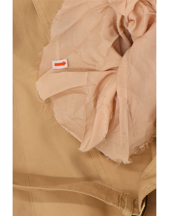 vintage Mens Trench Coat UK 36 Petit Beige