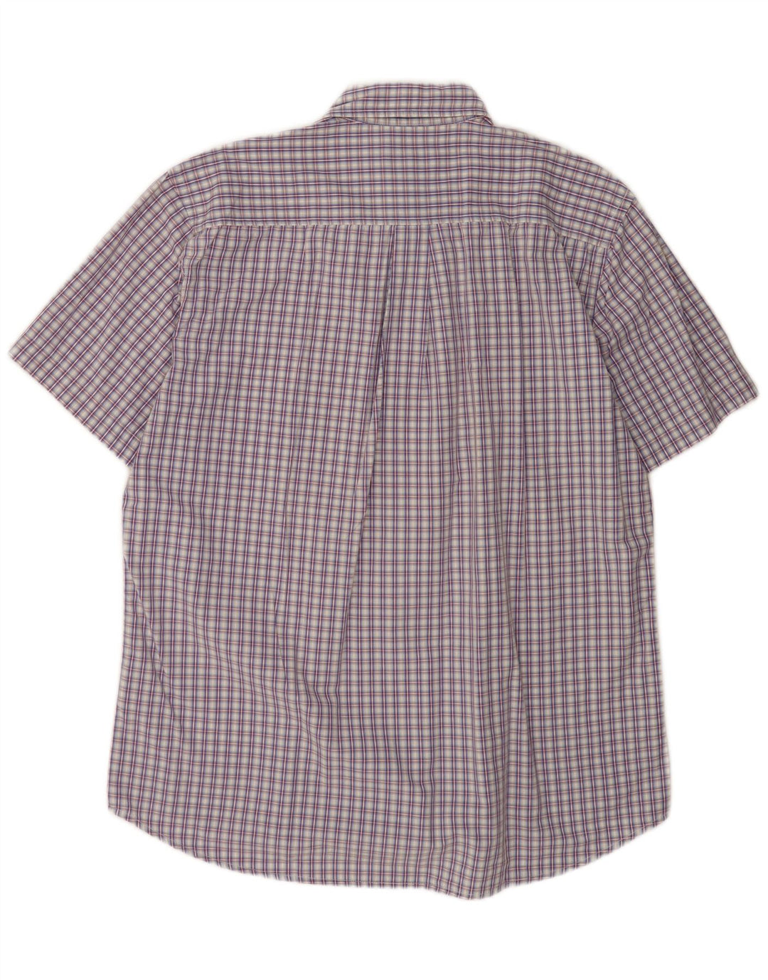 Kappa Chemise à Manches Courtes Homme XL Bleu à Carreaux Coton