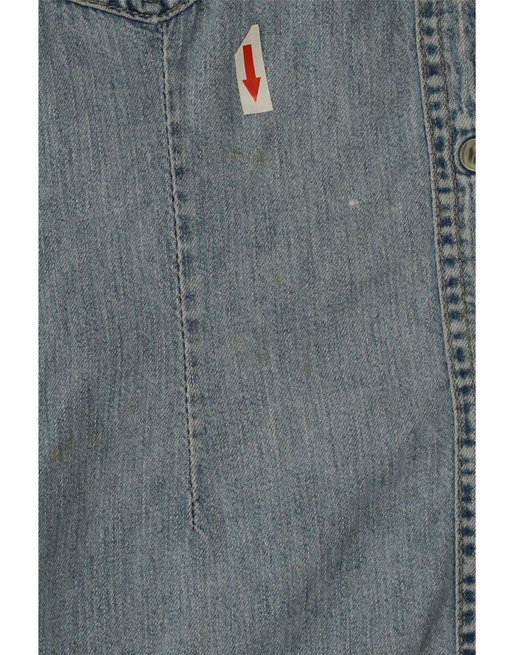 Wrangler Chemise en jean pour femme UK 14 Large Bleu