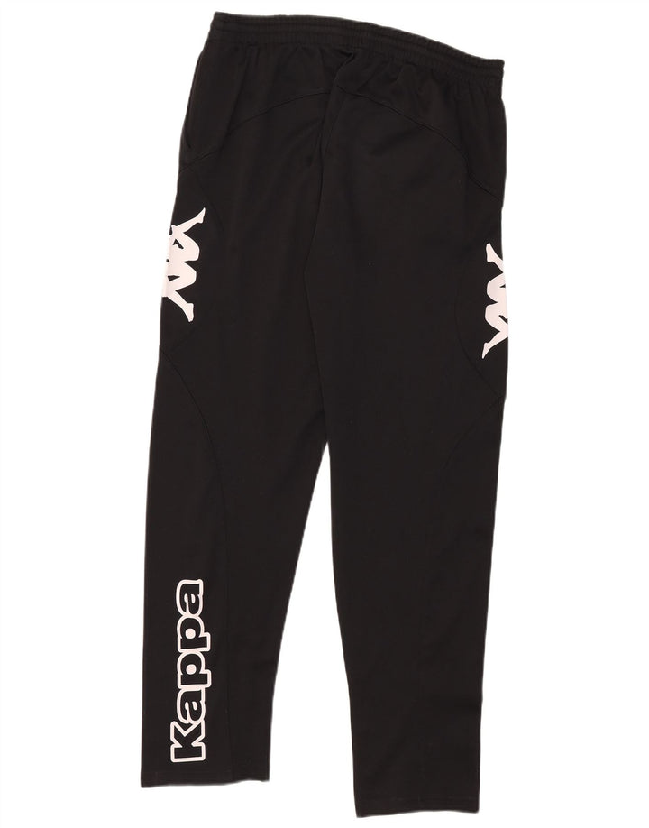 Kappa Pantalon de Survêtement Graphique Homme XL Noir Polyester