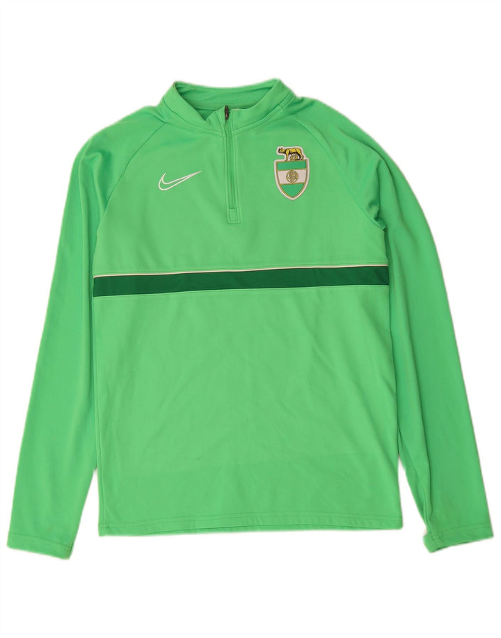 Nike Haut de survêtement à col zippé Alba Roma pour garçon 12-13 ans Vert Taille L
