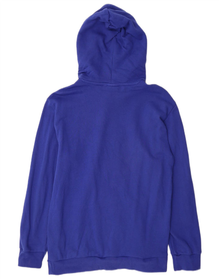 Adidas Pull à capuche graphique pour homme en coton bleu moyen