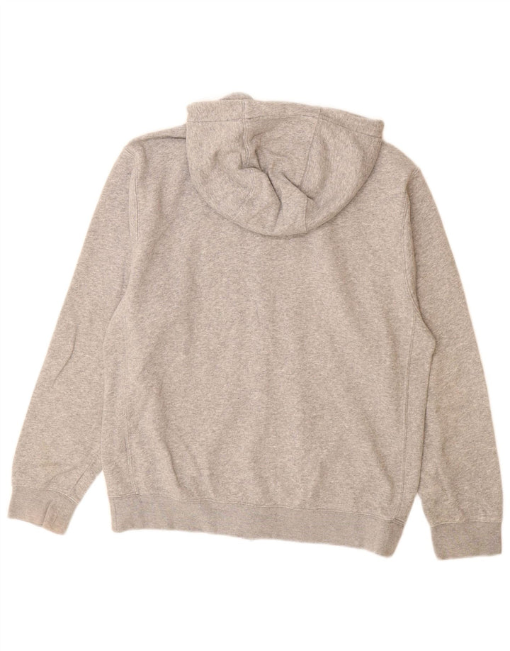 Nike Pull à capuche zippé pour homme Petit coton gris