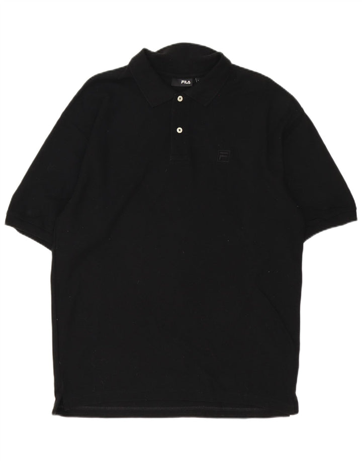 Fila Polo Homme Noir Moyen Coton