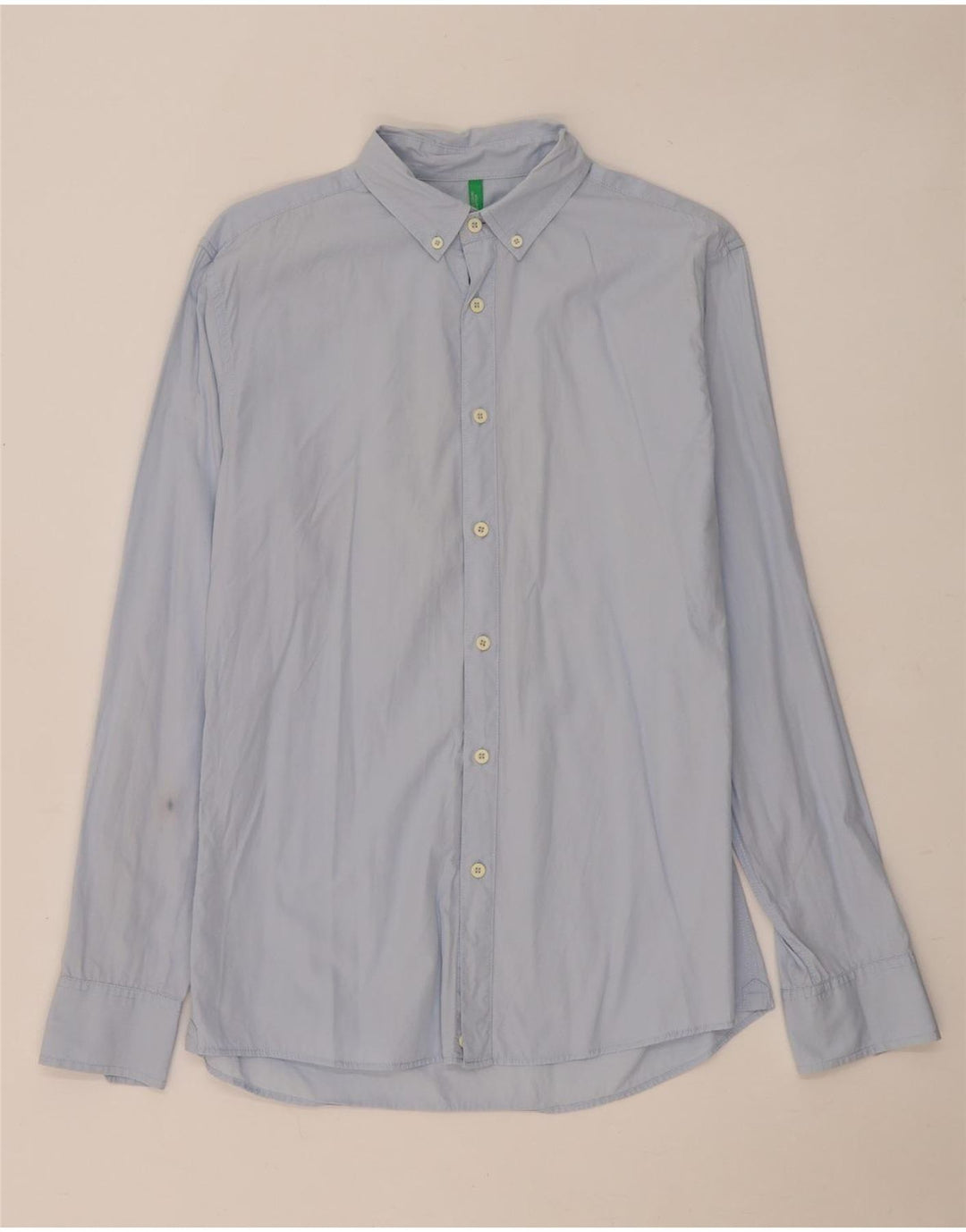 Benetton Chemise Bleu Moyen Homme