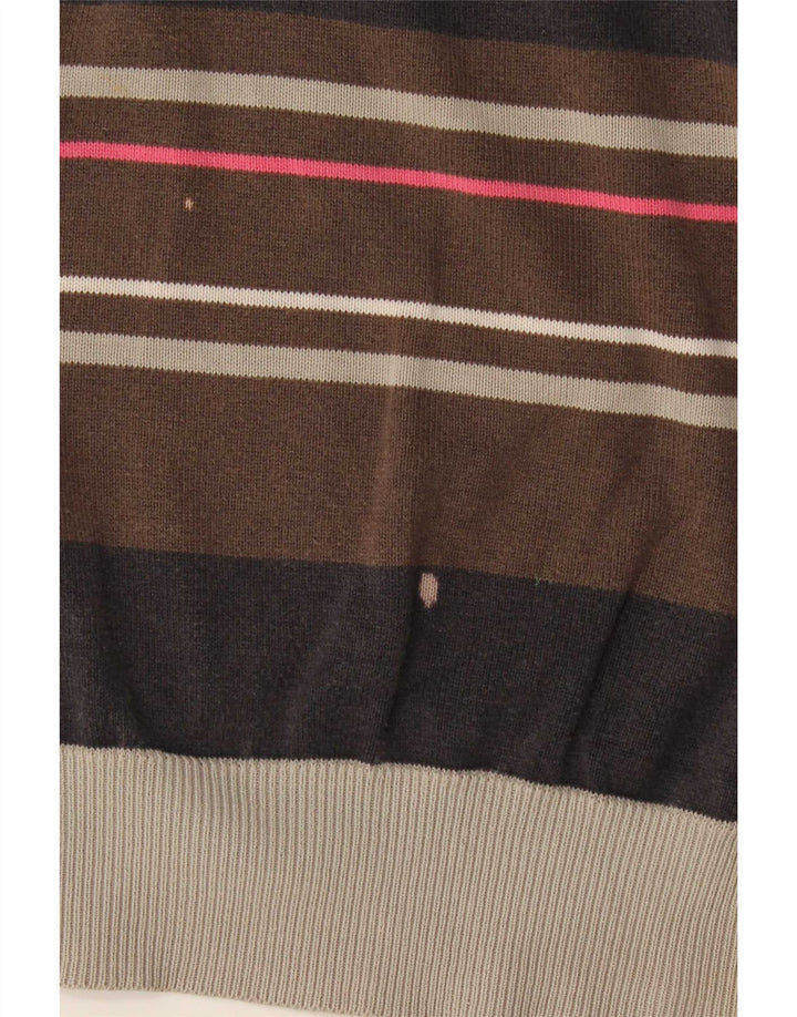 Jack & Jones Pull Graphique Ras du Cou Homme Marron Moyen Colourblock