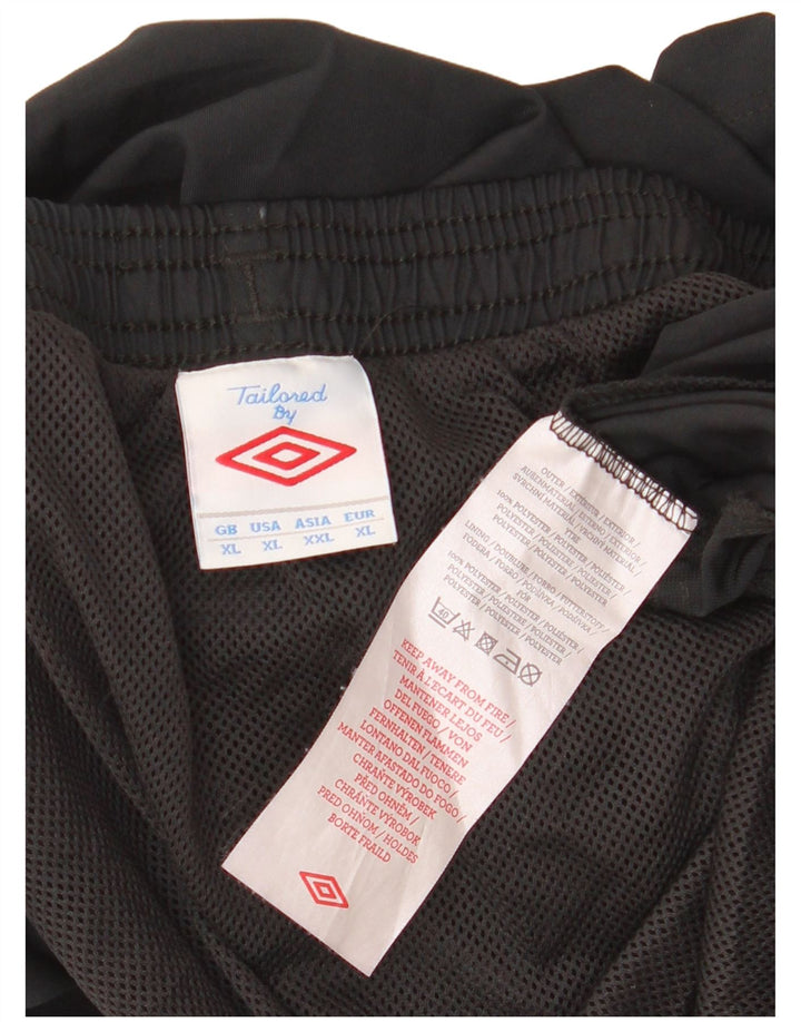 Umbro Short de Sport Homme XL Noir Polyester