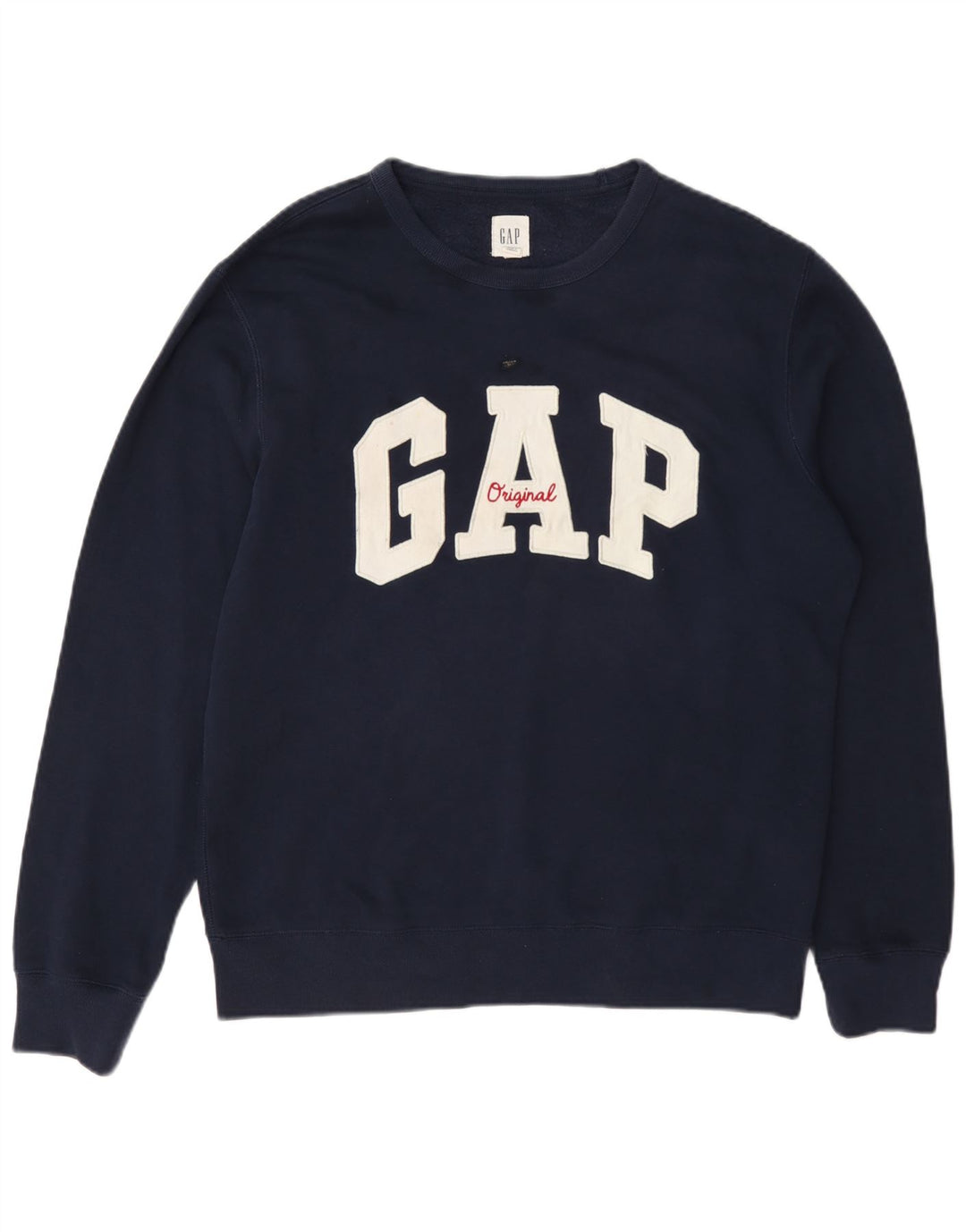 Gap Sweat-Shirt Graphique Homme Bleu Marine Moyen Coton