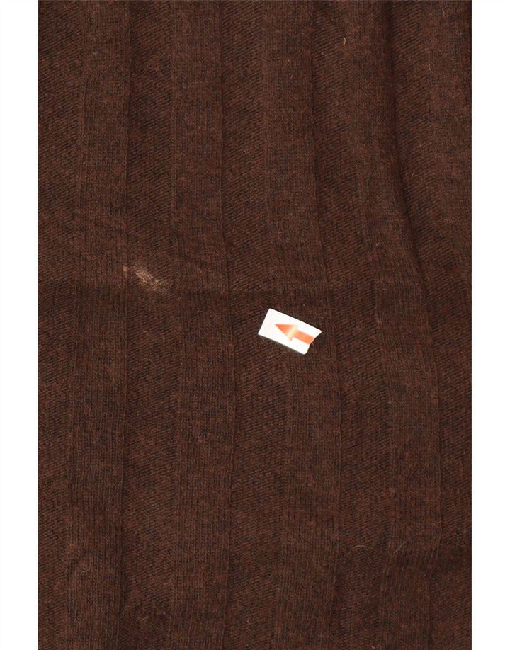 Zara Pull ample à col rond pour homme Marron moyen