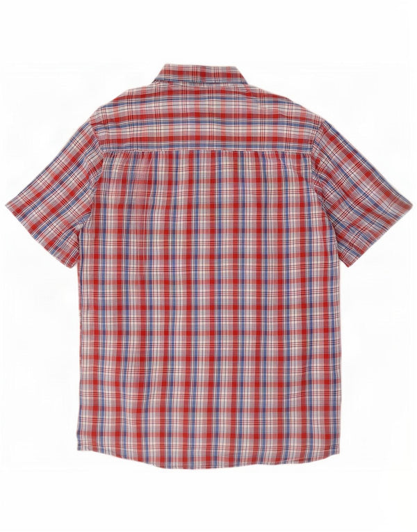 Levi's Chemise à Manches Courtes Homme Grand Carreau Rouge