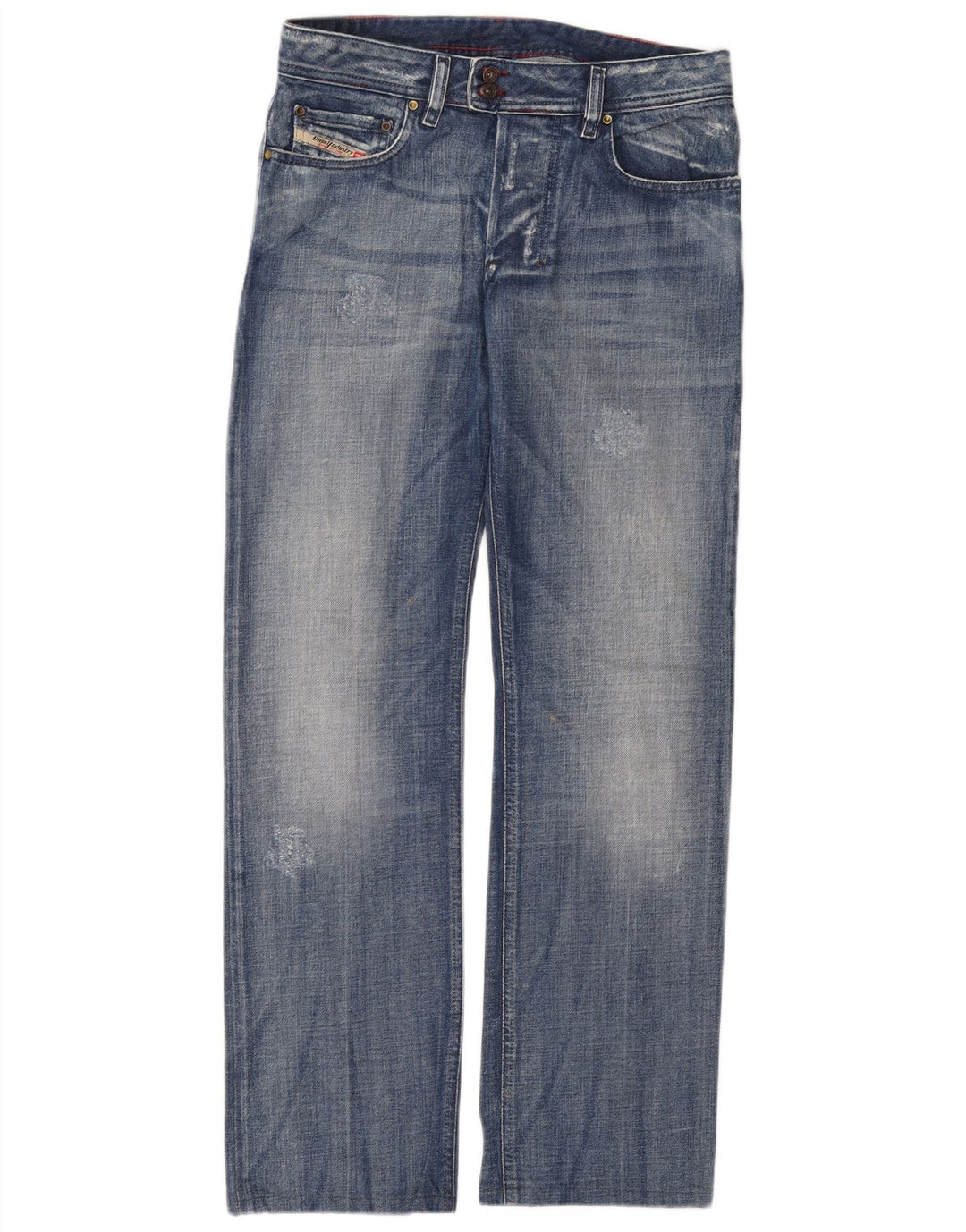 DIESEL Jean droit vieilli homme W30 L31 bleu coton