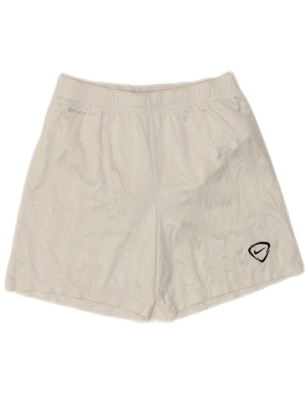 Nike Short de sport Dri Fit pour homme en polyester à fines rayures blanches