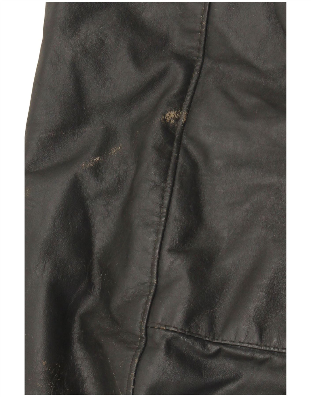 VINTAGE Veste en cuir homme UK 40 Grand cuir gris