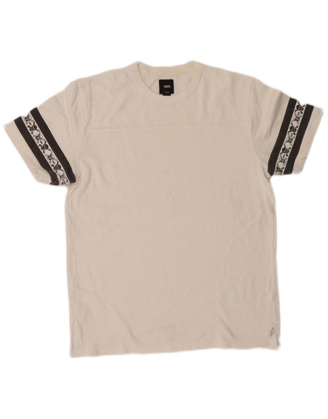 Vans T-shirt graphique en coton color block blanc moyen pour homme