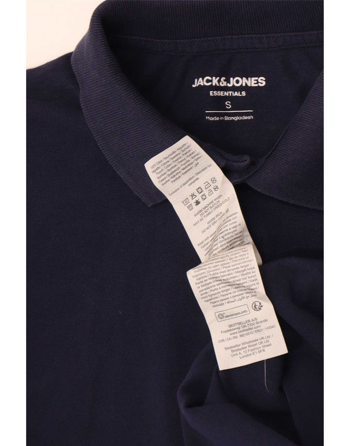 Jack & Jones Polo Homme Petit Bleu Marine Coton
